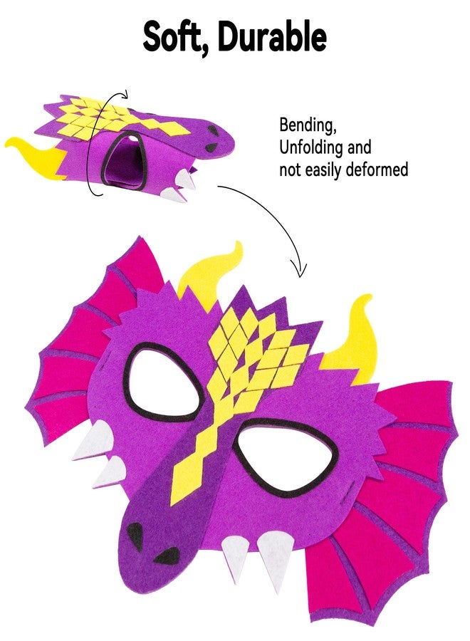 D.Q.Z Toddlers Dinosaur-Dragon-Wings Costume for Kids with Mask, Dino Cape Boys Dress Up Birthday Party Toys Gifts (Rainbow) - Image 5